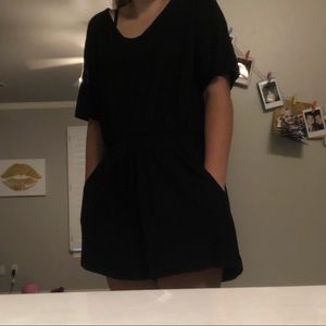 Black umgee romper, size small.